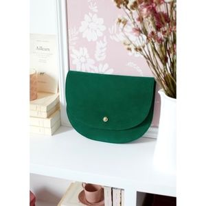 SEZANE ERNEST CLUTCH // GREEN